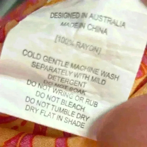 Abel The Label Anthropology Maxi Dress Elastic Waist & Ruffle Sleeves Size XS - Picture 14 of 14